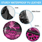Pink Ribbon Animals Skin African Mixed Spare Tire Cover Zipper Stylized - African Pride