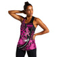 Pink Ribbon Animals Skin African Mixed Women Racerback Tank Zipper Stylized - African Pride