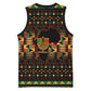 Kwanzaa Festival Basketball Jersey with Kinara Candles and African Pattern - African Pride