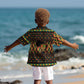 Kwanzaa Festival Kid Hawaiian Shirt with Kinara Candles and African Pattern