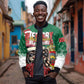 Morocco Christmas Bomber Jacket Santa Lion With Rose Xmas Vibe