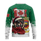 Morocco Christmas Ugly Christmas Sweater Santa Lion With Rose Xmas Vibe