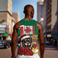 Morocco Christmas Men Tank Top Santa Lion With Rose Xmas Vibe