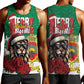 Morocco Christmas Men Tank Top Santa Lion With Rose Xmas Vibe