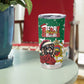 Morocco Christmas Tumbler Cup Santa Lion With Rose Xmas Vibe