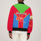 Custom Eritrea Bomber Jacket with Eritrean Emblem Flag and African Pattern Design