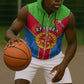 Custom Eritrea Sleeveless Zip Hoodie with Eritrean Emblem Flag and African Pattern Design - African Pride