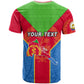 Custom Eritrea T shirt with Eritrean Emblem Flag and African Pattern Design