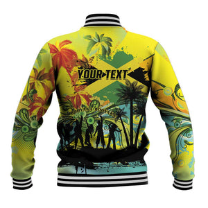Personalized Jamaica Sleng Teng Riddim Baseball Jacket Booyaka Booyaka - African Pride