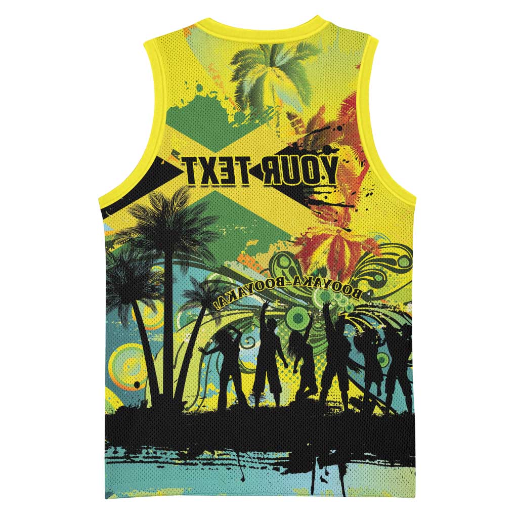 Personalized Jamaica Sleng Teng Riddim Basketball Jersey Booyaka Booyaka - African Pride