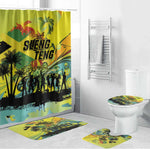 Jamaica Sleng Teng Riddim Bathroom Set Booyaka Booyaka