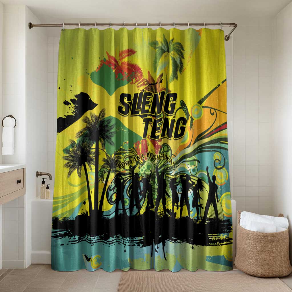 Jamaica Sleng Teng Riddim Bathroom Set Booyaka Booyaka