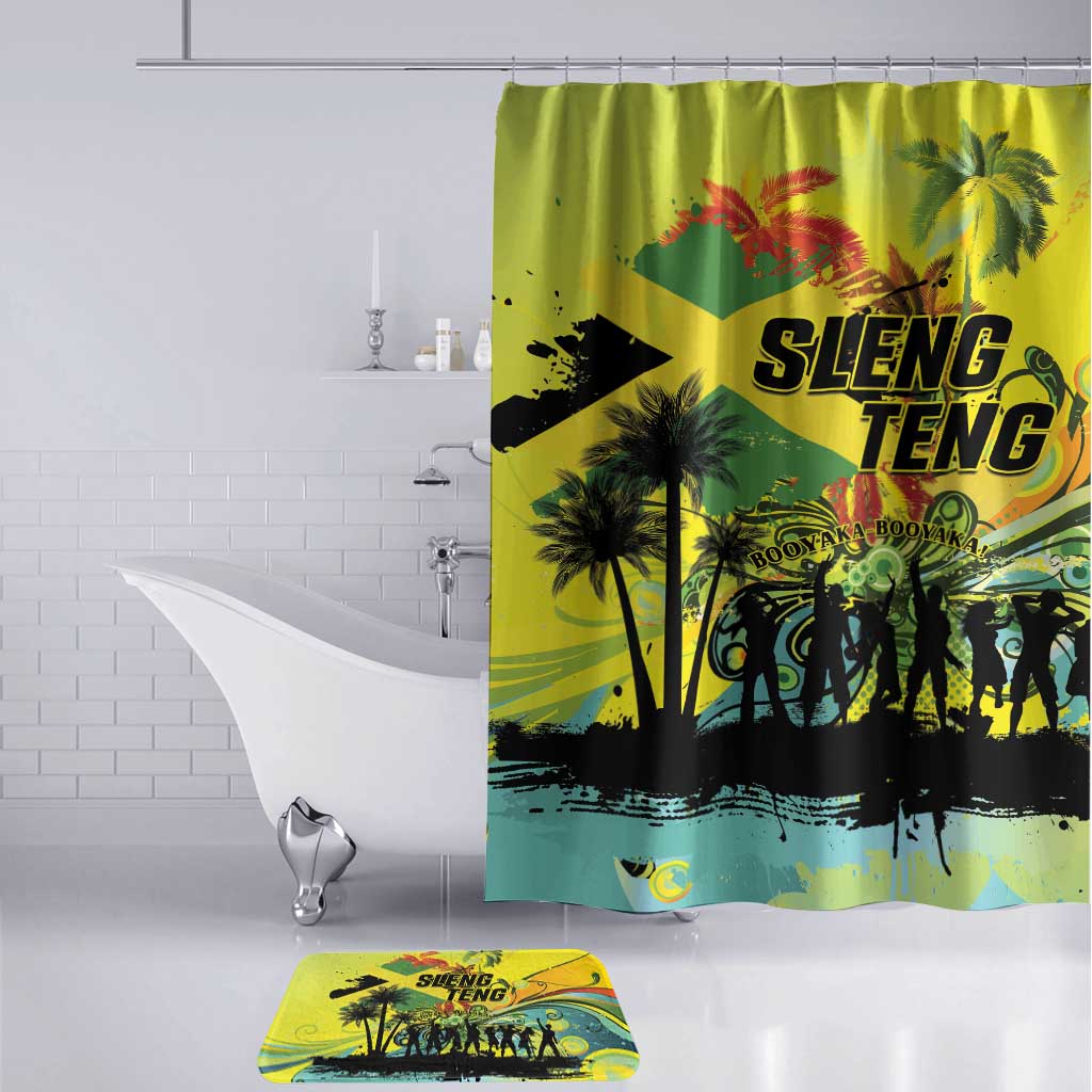 Jamaica Sleng Teng Riddim Bathroom Set Booyaka Booyaka