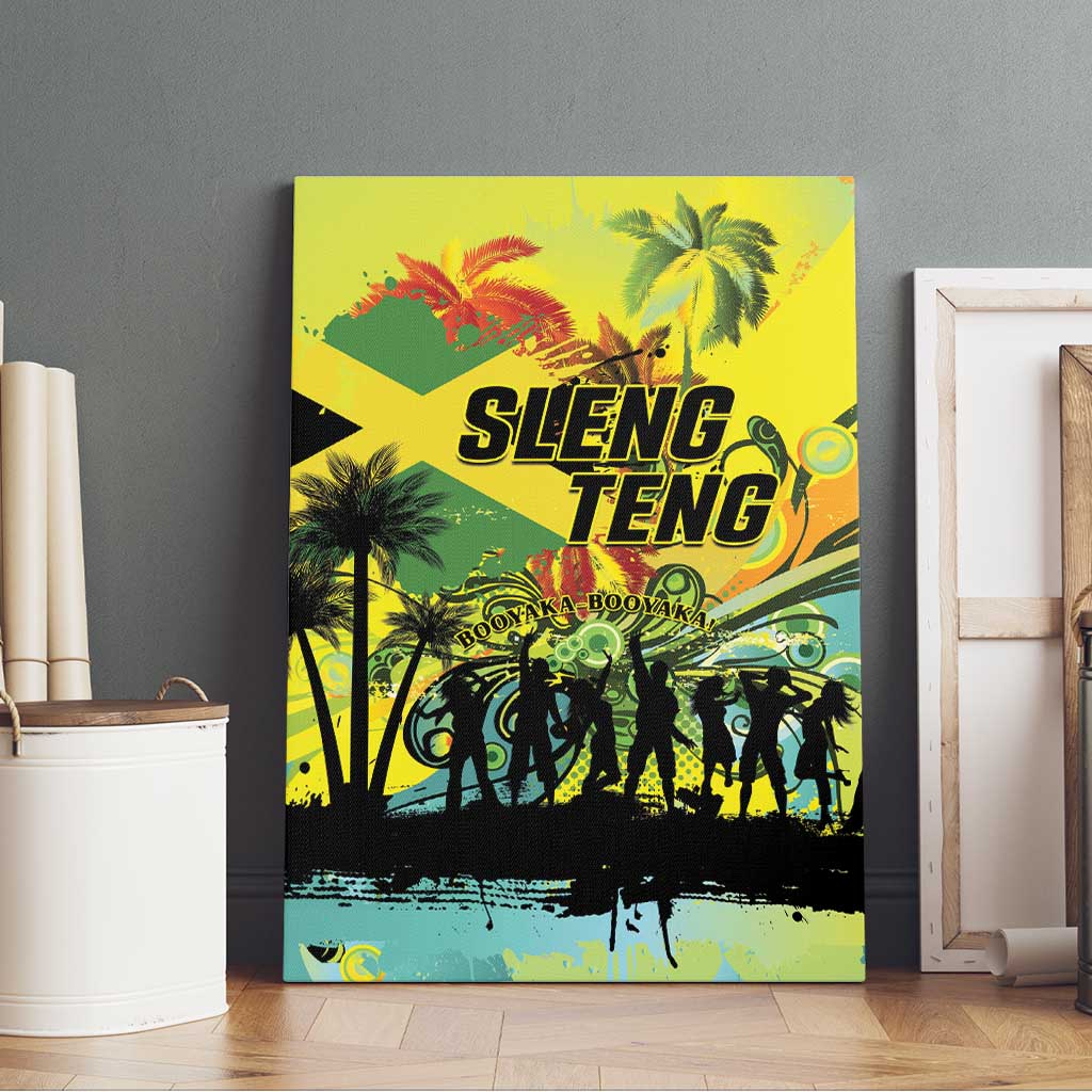 Jamaica Sleng Teng Riddim Canvas Wall Art Booyaka Booyaka - African Pride