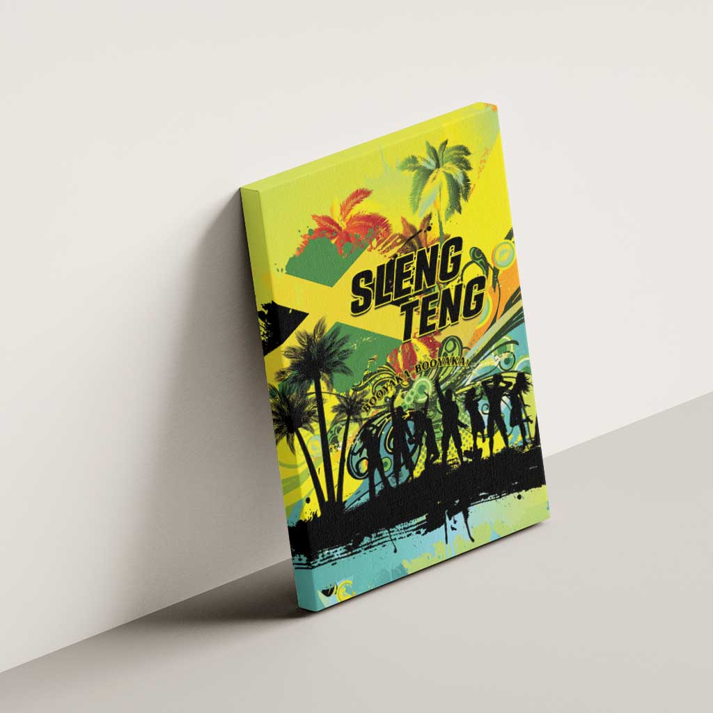 Jamaica Sleng Teng Riddim Canvas Wall Art Booyaka Booyaka - African Pride