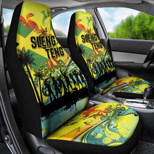 Jamaica Sleng Teng Riddim Car Seat Cover Booyaka Booyaka - African Pride