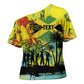 Personalized Jamaica Sleng Teng Riddim Cross Shoulder Shirt Booyaka Booyaka