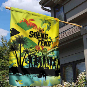 Jamaica Sleng Teng Riddim Garden Flag Booyaka Booyaka - African Pride