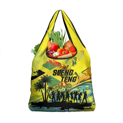 Jamaica Sleng Teng Riddim Grocery Bag Booyaka Booyaka - African Pride