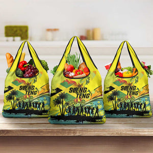 Jamaica Sleng Teng Riddim Grocery Bag Booyaka Booyaka - African Pride