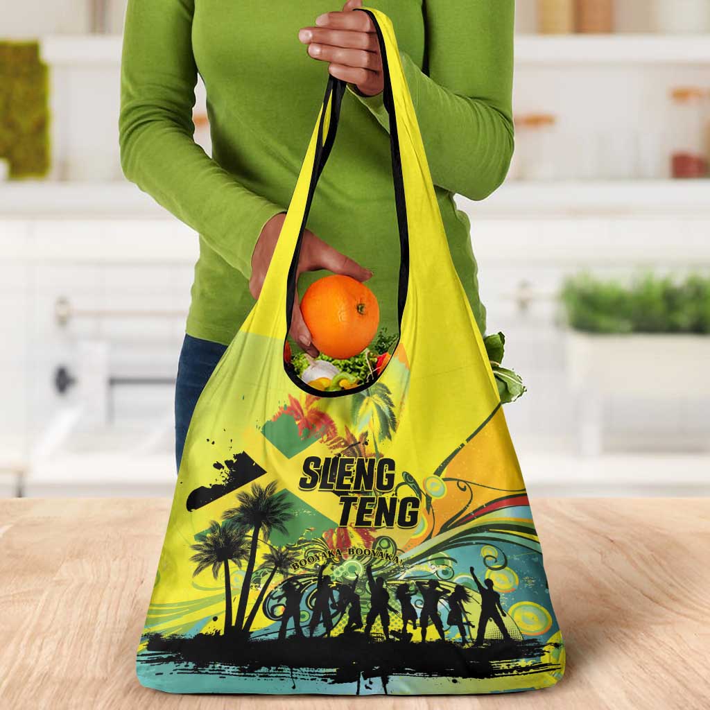 Jamaica Sleng Teng Riddim Grocery Bag Booyaka Booyaka - African Pride