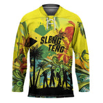 Personalized Jamaica Sleng Teng Riddim Hockey Jersey Booyaka Booyaka