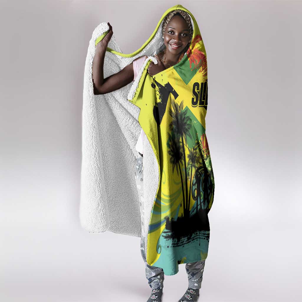 Jamaica Sleng Teng Riddim Hooded Blanket Booyaka Booyaka - African Pride
