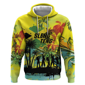 Personalized Jamaica Sleng Teng Riddim Hoodie Booyaka Booyaka - African Pride