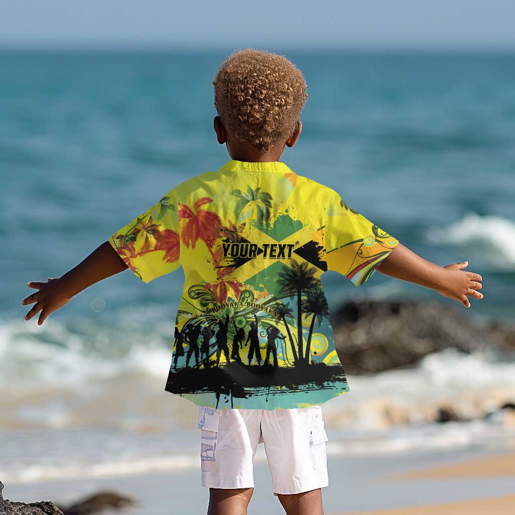 Personalized Jamaica Sleng Teng Riddim Kid Hawaiian Shirt Booyaka Booyaka - African Pride