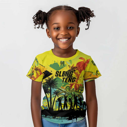 Personalized Jamaica Sleng Teng Riddim Kid T shirt Booyaka Booyaka - African Pride