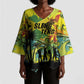 Personalized Jamaica Sleng Teng Riddim Kimono Sleeve Blouse Booyaka Booyaka