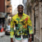 Personalized Jamaica Sleng Teng Riddim Long Sleeve Button Shirt Booyaka Booyaka - African Pride