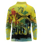 Personalized Jamaica Sleng Teng Riddim Long Sleeve Polo Shirt Booyaka Booyaka - African Pride