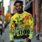 Personalized Jamaica Sleng Teng Riddim Long Sleeve Shirt Booyaka Booyaka - African Pride