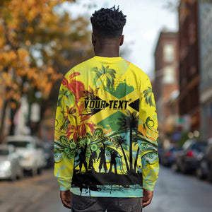 Personalized Jamaica Sleng Teng Riddim Long Sleeve Shirt Booyaka Booyaka - African Pride