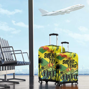 Jamaica Sleng Teng Riddim Luggage Cover Booyaka Booyaka - African Pride