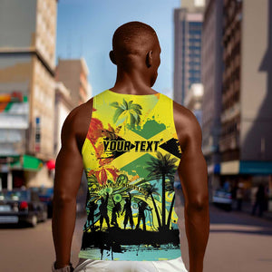 Personalized Jamaica Sleng Teng Riddim Men Tank Top Booyaka Booyaka - African Pride