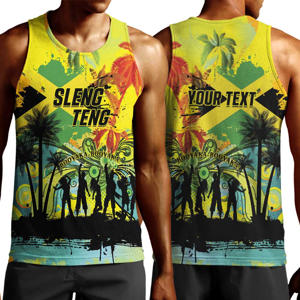 Personalized Jamaica Sleng Teng Riddim Men Tank Top Booyaka Booyaka - African Pride