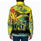 Personalized Jamaica Sleng Teng Riddim Padded Jacket Booyaka Booyaka