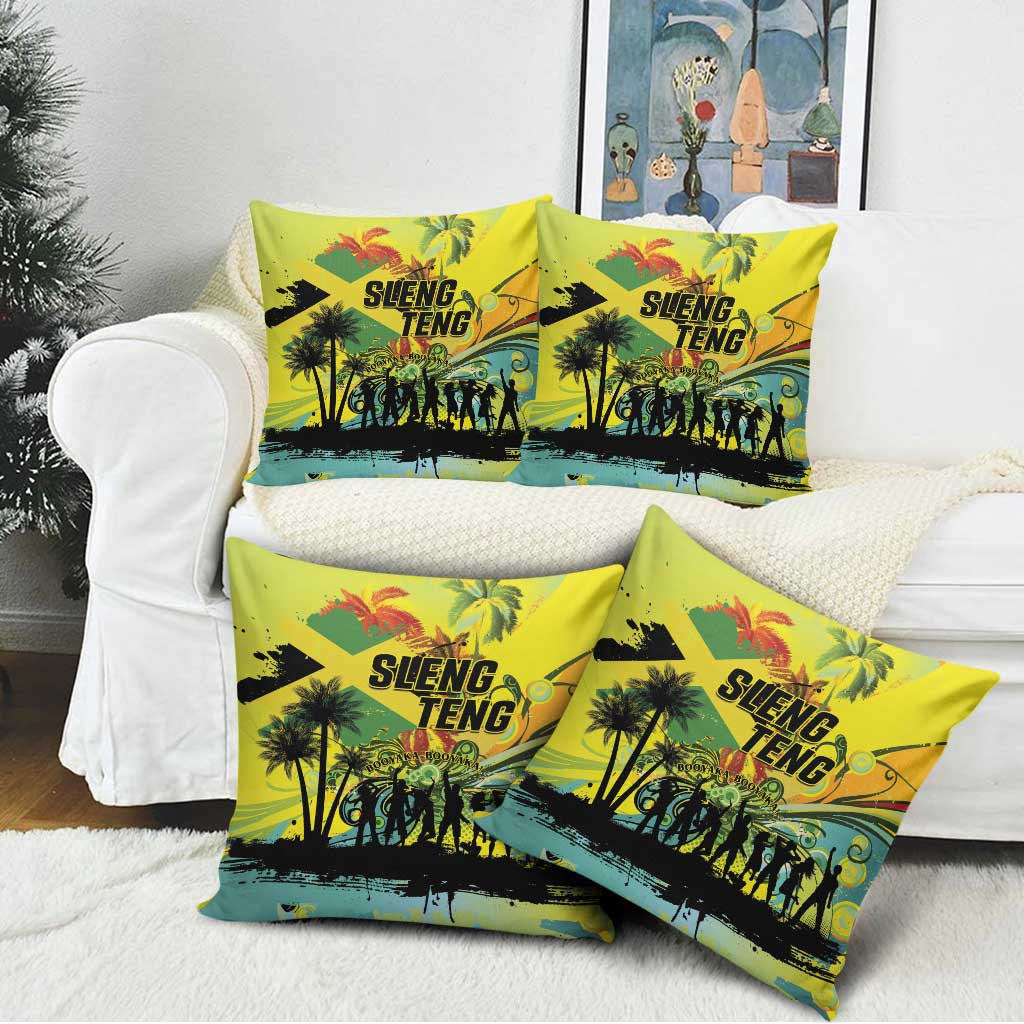 Jamaica Sleng Teng Riddim Pillow Cover Booyaka Booyaka