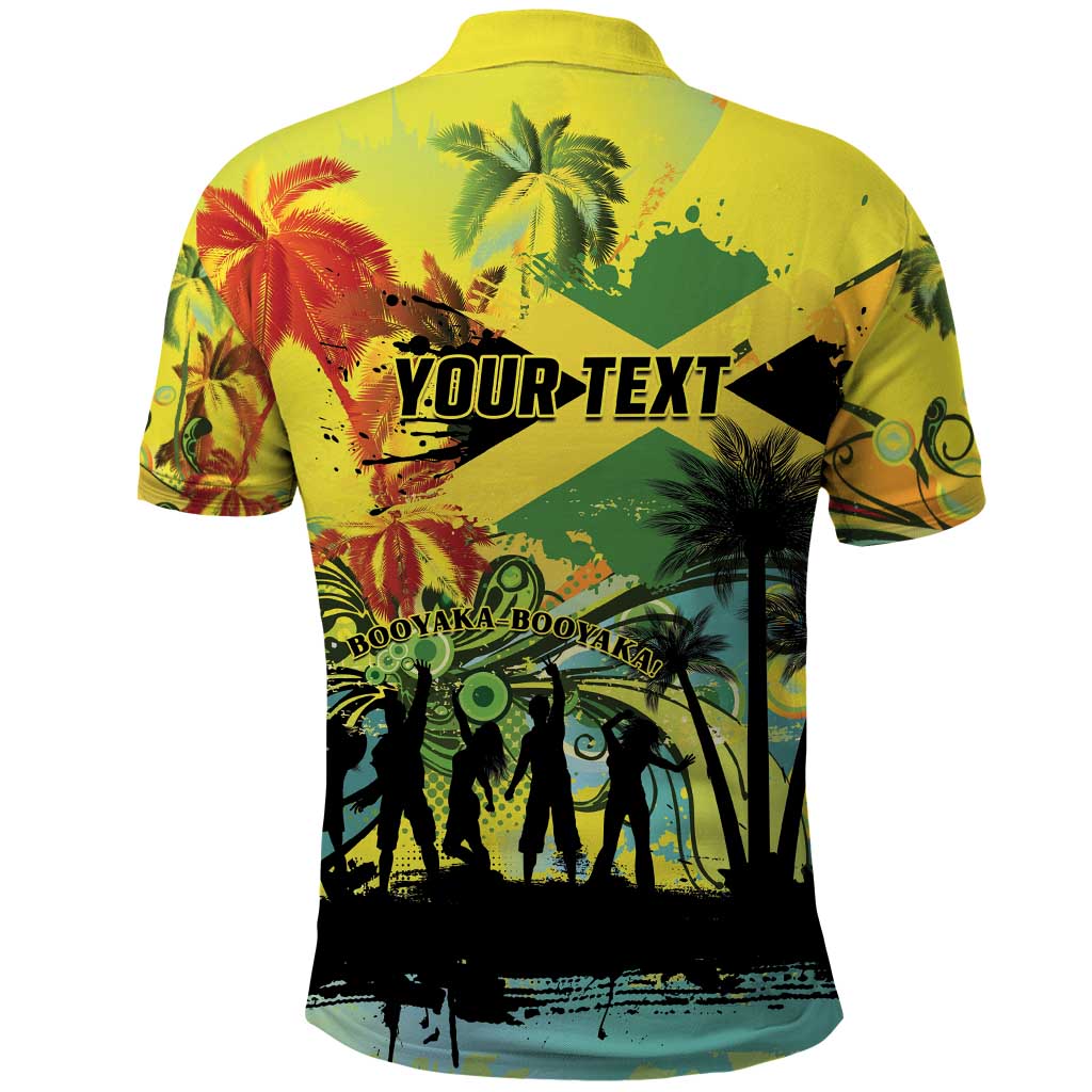 Personalized Jamaica Sleng Teng Riddim Polo Shirt Booyaka Booyaka - African Pride