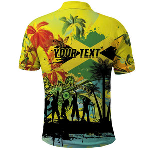 Personalized Jamaica Sleng Teng Riddim Polo Shirt Booyaka Booyaka - African Pride