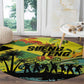 Jamaica Sleng Teng Riddim Round Carpet Booyaka Booyaka - African Pride