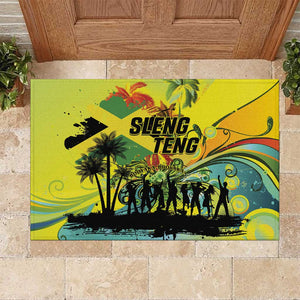 Jamaica Sleng Teng Riddim Rubber Doormat Booyaka Booyaka - African Pride