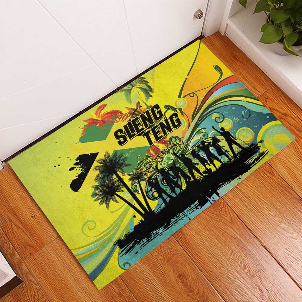 Jamaica Sleng Teng Riddim Rubber Doormat Booyaka Booyaka - African Pride