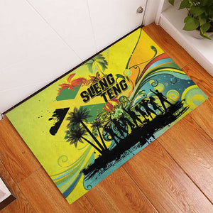 Jamaica Sleng Teng Riddim Rubber Doormat Booyaka Booyaka - African Pride