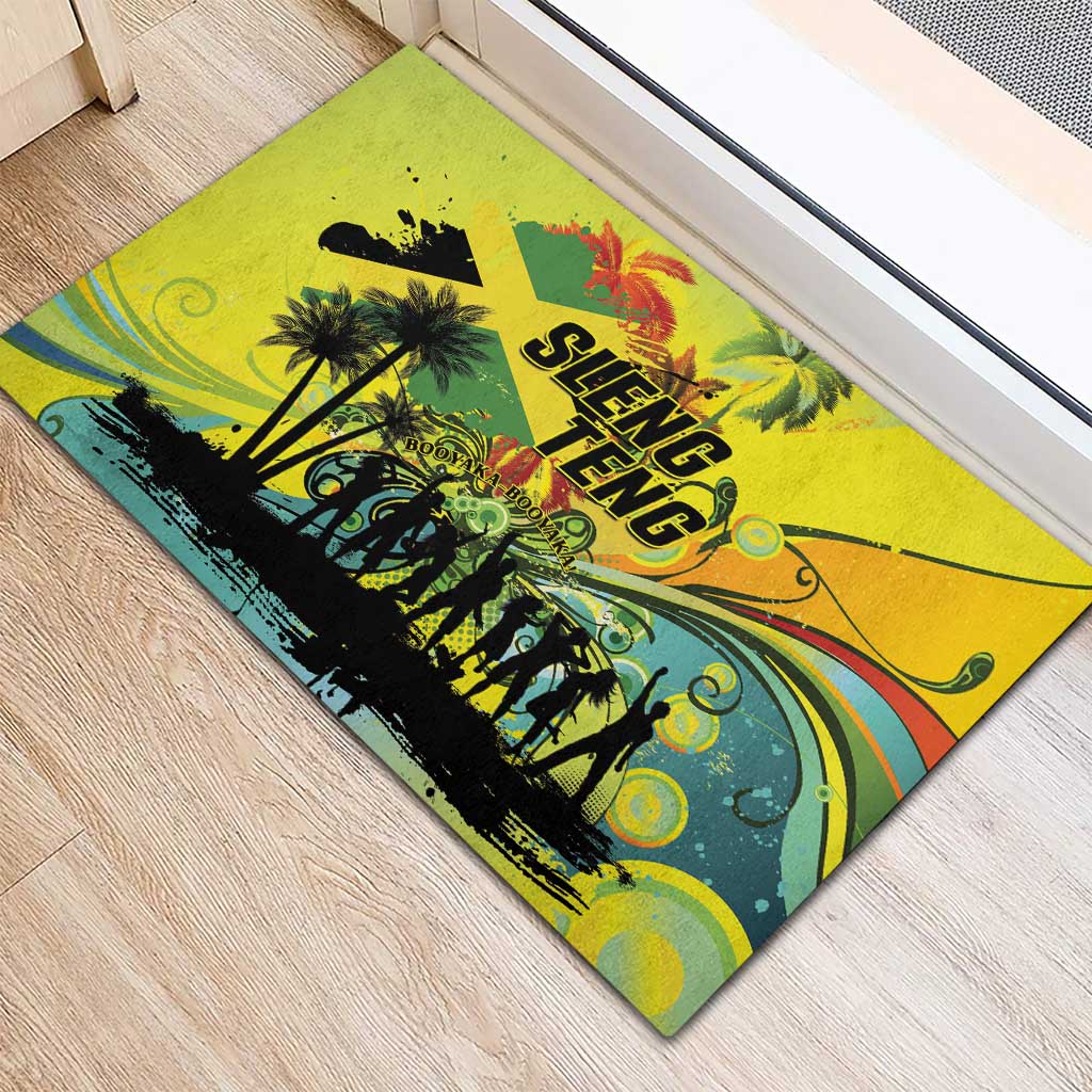 Jamaica Sleng Teng Riddim Rubber Doormat Booyaka Booyaka - African Pride
