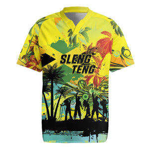 Personalized Jamaica Sleng Teng Riddim Rugby Jersey Booyaka Booyaka - African Pride