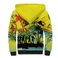 Personalized Jamaica Sleng Teng Riddim Sherpa Hoodie Booyaka Booyaka - African Pride
