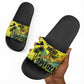 Jamaica Sleng Teng Riddim Slide Sandals Booyaka Booyaka